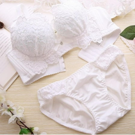 

Clearance Sale Embroidery Women Panties and Bralette Cotton Push Up Bra Set Lingerie Underwear Underwear Bralet Set