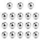 thumbnail image 1 of FECTAS 20 piezas de bolas de perforación de acero inoxidable de plata, piezas de repuesto para joyería de perforación con rosca de 1,2 mm (2,5/3/4/5/6/8 mm), 1 of 5