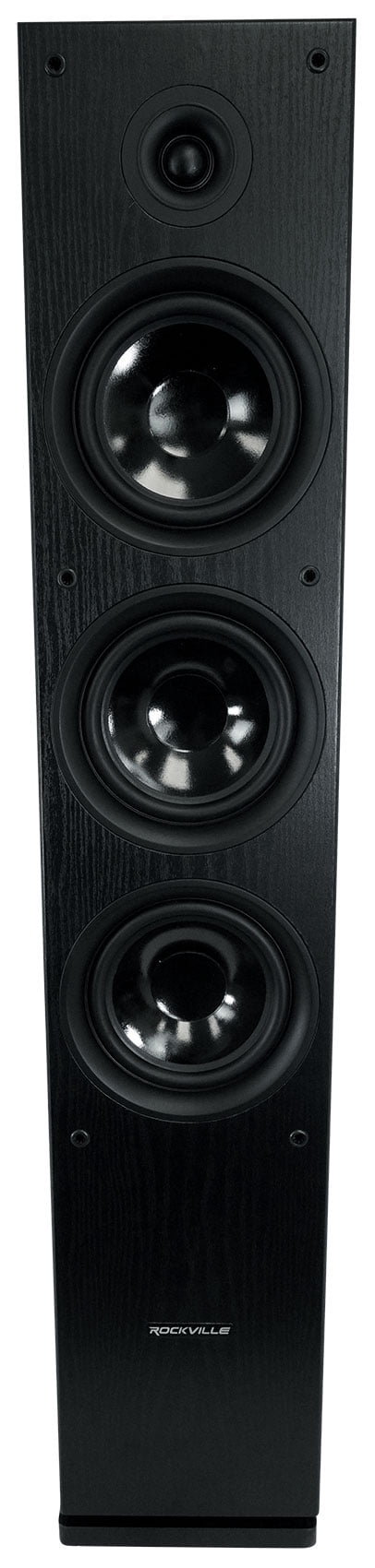Rockville BLUAMP 150 Home Bluetooth Amplifier Receiver+(2) Black Tower Speakers