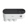 thumbnail image 1 of Dispensador automático de pasta de dientes para baño con soporte para cepillos de dientes de pared. 3 tazas negro, 1 of 8