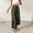 Olive Green, variant on Morttic Women's High Waist Wide Leg Pants – Tie Waist Slit Design Solid Loose Boho Summer Beach Vacation Flared Trousers Beige,S