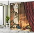 thumbnail image 5 of Ambesonne Gothic Shower Curtain, Greek Scenery Sunset, 69"Wx70"L, Multicolor, 5 of 5