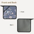 thumbnail image 2 of Sikiie Watercolor Flowers Butterfly Pot Holders Kitchen Insulation Mats Heat Resistant Pot-Holder Oven Anti-Scald Pads for Cooking Baking, 7.1*7.1inch, 2 of 8