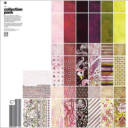 Eva Collection Pack 12X12 18 Papers, Alpha & Element Stickers