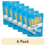 (6 pack) Flipz White Fudge Dipped Pretzels, 5 oz