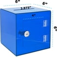 thumbnail image 3 of AdirOffice Acrylic 6 x 6 Locking Rear Door Suggestion Donation Box, Crystal Blue, 3 of 6