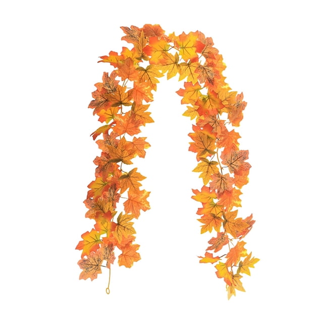 Fall Outdoor Decorations Maple Leaf Simulation Rattan Stair Door Decoration, Garden Home Decor, Door and Window Wall Decoration Outdoor Holiday Decorations