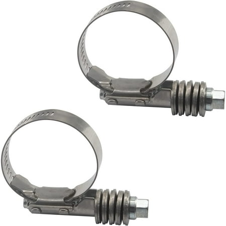 

70-92mm Hose Clamp Clip 304 Stainless Steel Heavy Duty Pipe Clip (2 Pieces) AAA-1211