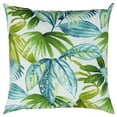 thumbnail image 6 of Rizzy Home 22" Palms and Leaves Polyester Outdoor Pillow - Blue and Green, 6 of 10