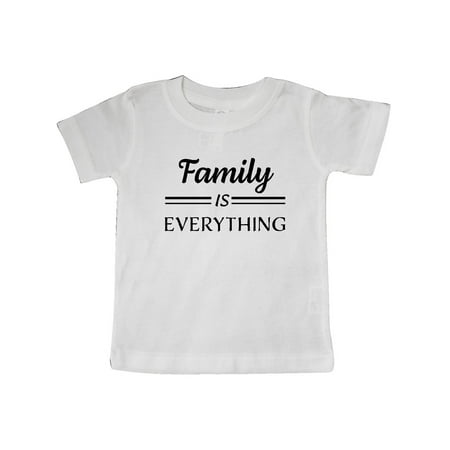 

Inktastic Family Is Everything in Black Text Gift Baby Boy or Baby Girl T-Shirt