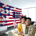 thumbnail image 4 of Independence Day Extra-Large Hanging Flag Backdrop, 59 x 35 In. 100D Polyester, Multicolor Patriotic Banner with Corner Grommets for Indoor-Outdoor Party Decor, Photo Booth & Wall Display, 4 of 5