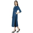 thumbnail image 3 of Phagun Casual Wear LongKurtiFor Women's 3/4Sleeves Designer Neck Ethnic Wear Kurta, 3 of 7