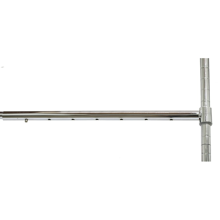 Chrome Adjustable Hanging Closet Rod