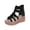 Black, variant on Summer Womens Sandals Fashion Platform Wedge Sandals,Woven Gladiator Shoes with Pink Sole