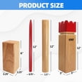 thumbnail image 2 of Juego de jardín Kubb de madera dura de roble GSE, impermeable, 2 of 6