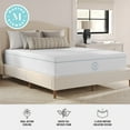 thumbnail image 3 of Martha Stewart  Medium Support Dual-Action Green Tea Cooling Memory Foam Mattress in a Box Queen - Medium, 3 of 17