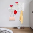 thumbnail image 4 of Hollow out Multilayer Wall Mounted Storage Rack Shelf Household Organizer (Left Hang), 4 of 10