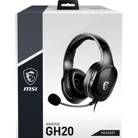 MSI - Immerse Wired Gaming Headset - Black