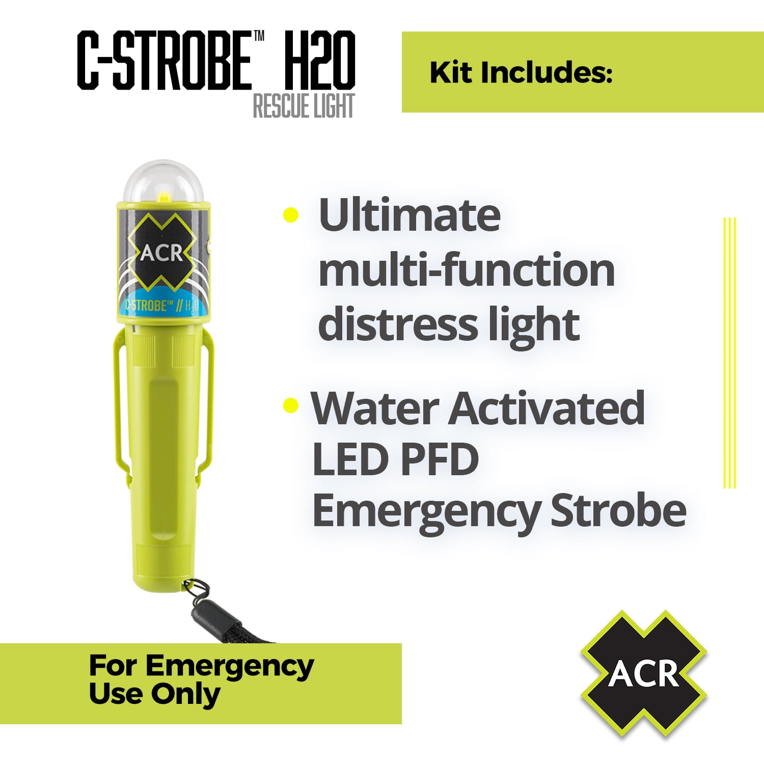 Boat Flare ACR ResQFlare Safety Kit USCG Approved ACR