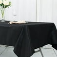 thumbnail image 4 of Balsa Circle 54x96 in Black Premium Polyester Rectangular Tablecloth Party Event Reception Decorations Supplies, 4 of 8