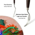 thumbnail image 6 of ZHaobin Palette Knife Painting Stainless Steel Spatula Palette Knife Oil Paint Metal Knives Wood Handle (5 pcs), 6 of 6