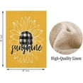 thumbnail image 5 of Yellow Sunshine Sunflower House Flag 28x40 Inch Double Sided Black and White Buffalo Check Plaid Floral Outdoor Flags Summer Farmhouse Decorations Holiday Garden Flags for Lawn Outside Decor, 5 of 5
