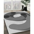 thumbnail image 2 of Ahgly Company Indoor Square Patterned Gray Cloud Gray Area Rugs, 5' Square, 2 of 6