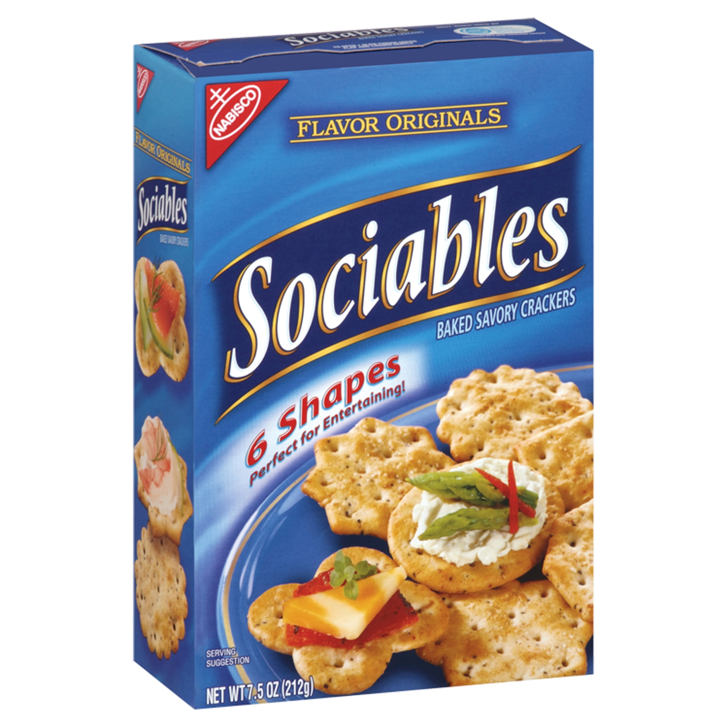 Flavor Originals Sociables Baked Savory Crackers, 7.5 oz