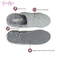 thumbnail image 3 of Jessica Simpson Womens Soft Cable Knit Slippers With Indoor/Outdoor Sole, 3 of 9