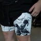 thumbnail image 1 of Pantalones cortos de compresión de Anime para hombre, ropa deportiva para gimnasio, 2 en 1, doble capa, entrenamiento, Fitness, rendimiento, 1 of 5