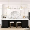 thumbnail image 3 of Hunter - Wedgefield 3-light Alturas Gold, Medium Size Pendant Light, Dimmable, Formal Style, Sphere Shaped, for Bedrooms, Dining, Living Rooms - 19236, 3 of 7