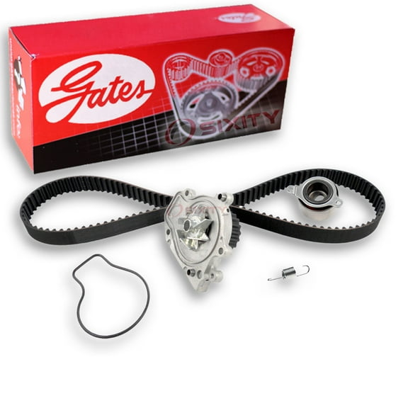 Gates PowerGrip Timing Belt Kit w Water Pump compatible with Acura Integra 1.8L L4 1990-1995