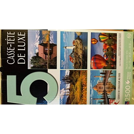 5 Deluxe Jigsaw Puzzles 2500 Total Pieces Nature Cultural Scenes In Us And Poland Walmart Canada