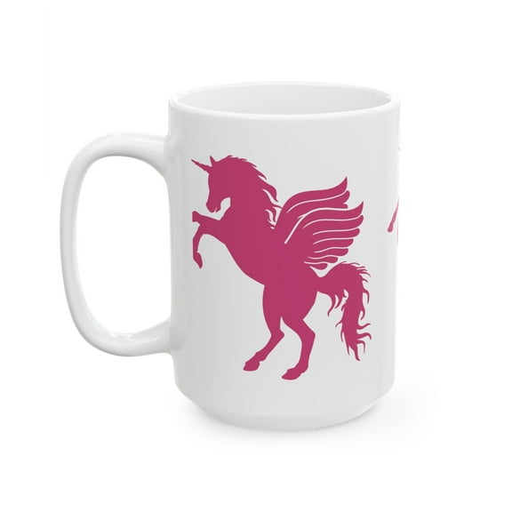 Pink unicorn Ceramic Mug, (11oz, 15oz)