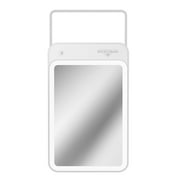 Impressions Vanity Chic Portable Tri Tone LED Makeup Mirror with Lights Perfect for Travel (White)
