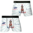 thumbnail image 3 of Happy 4th of July Patriotic German Shorthaired Pointer Marching Band Uniform Balloons Fireworks All Over Print Boxer Briefs Underwear for Men Dad GSP Lover Dog Gift - 13009, 3 of 6