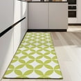 thumbnail image 4 of Green White Checkerboard Checkered Pattern Kitchen Rug Mat,Kitchen Runner Rugs Non Skid Washable,Decorative Kitchen Floor Mats for Kitchen,Sink,Laundry,17"X47", 4 of 5