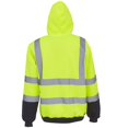 thumbnail image 4 of Hoodies for Men Clearance Plush Sports Top Hooded Reflective Lace Up Patchwork Sweater, 4 of 6