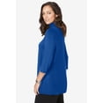 thumbnail image 2 of Jessica London Women's Plus Size Mockneck Swing Tunic, 2 of 5