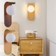 thumbnail image 1 of Lámpara de pared Lámpara LED para interiores | Aplique de noche de madera | Luz suave y no deslumbrante | Diseño Decorativo Moderno | Ahorro de energía | Marrón Beige | 9,84 x 5,12 x 3,94 pulgadas |, 1 of 6