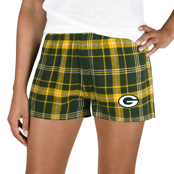 Women's Concepts Sport Green/Gold Green Bay Packers Ultimate Flannel Shorts