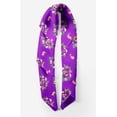 thumbnail image 2 of Bimba Purple Bird & Floral Printed Pure Silk Scarf For Hair Neck Head Bandanas For Women 40 x 80 Inches, 2 of 6