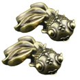 thumbnail image 1 of Ocean Keychain Accessory 2Pcs Goldfish Modeling DIY Keychain Unique Lovely Key Ornament 6X3Cm Antique Finish For Craft Enthusiasts, 1 of 5