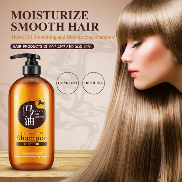 TopLLC Hair Care Products Horse Oil Nourishing Shampoo-No.1,Horse Oil Supple Moisturizing Shampoo, Japanese Horse Oil Shampoo, Japan PurenesHorse Oil, Ginseng Extract Rhizogenes Nourish a shampoo
