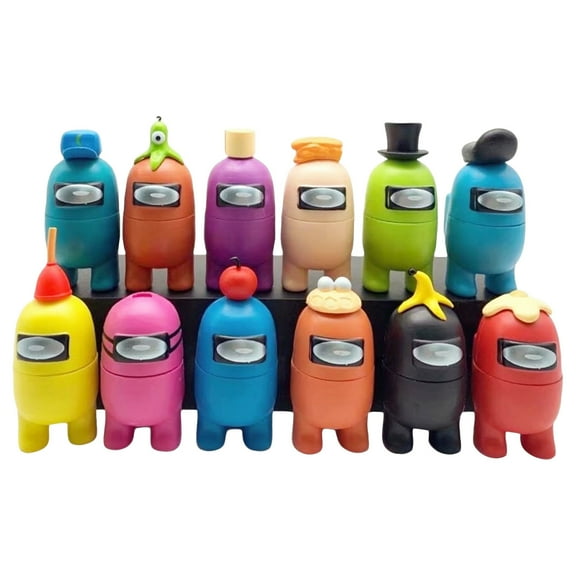 FlareFable 12Pcs Game Amung-Us Series 1 Figurines Toys, Among Us Characters Action Figure Toys, Among Us Strategy Games Players Toys, Home & Desk Decorations, Interesting Birthday Christmas Gifts