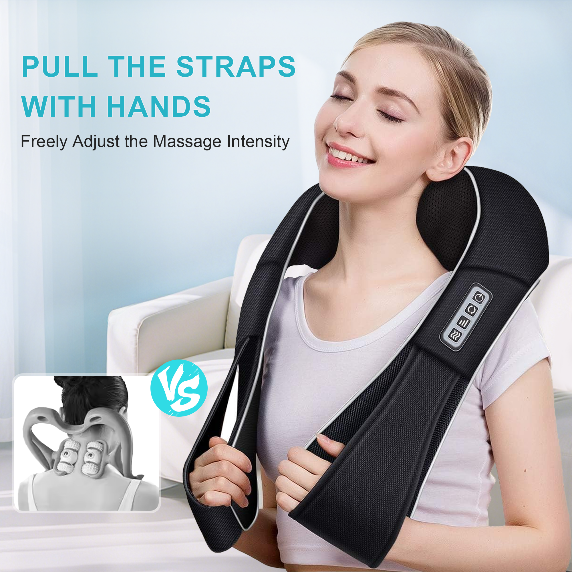 Alljoy Shiatsu Shoulder Neck Massager with Heat photo 5