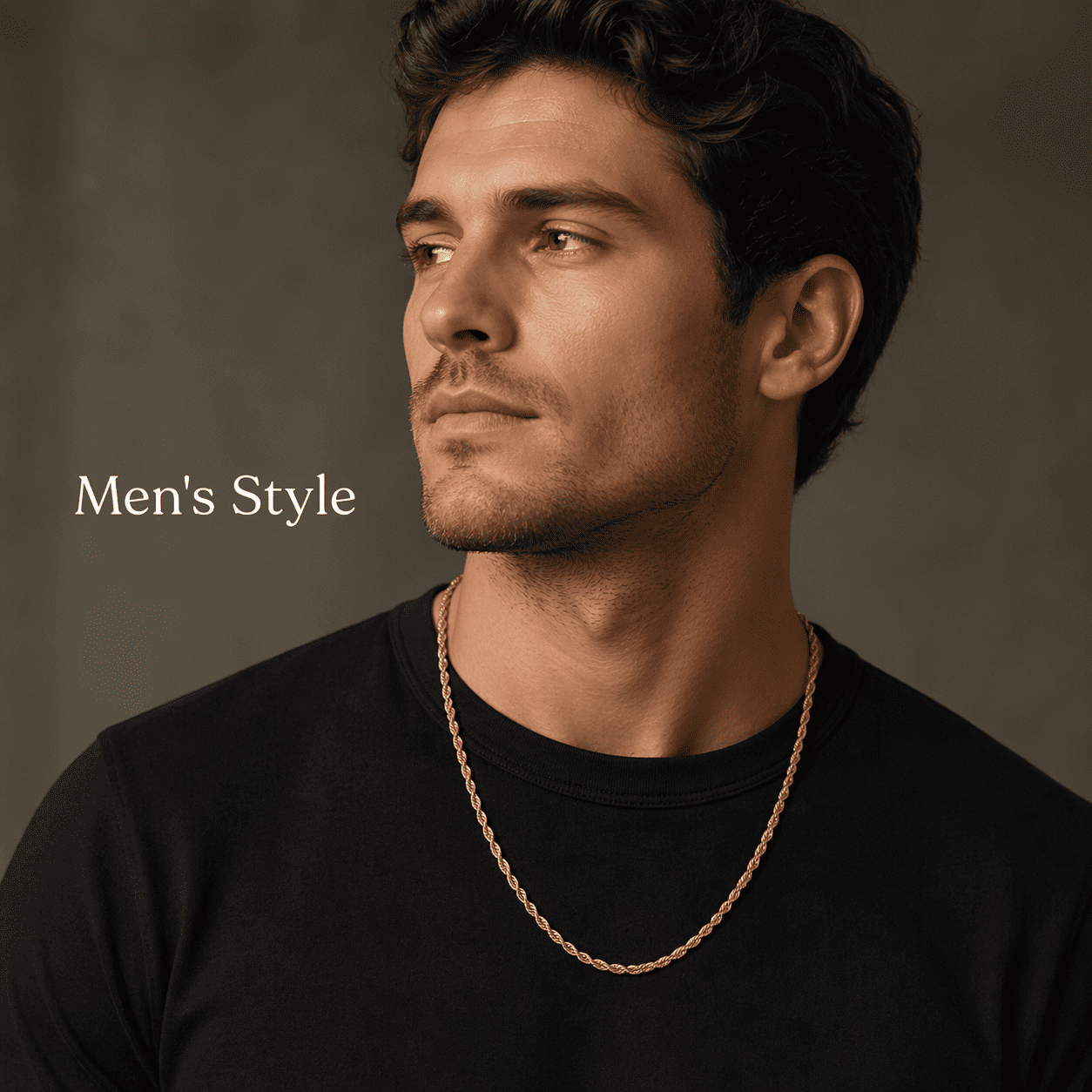 Bling Trax 14K Gold Filled Rope Chain Necklace, Cadena de Oro 3.8mm Diamond Cut Gold Chain for Men and Women, 24 Inch