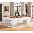 thumbnail image 3 of L Shaped Desk with 4 Drawers and Storage Cabinet, Corner Computer Desk for Home Office, Executive Desk, 3 of 8