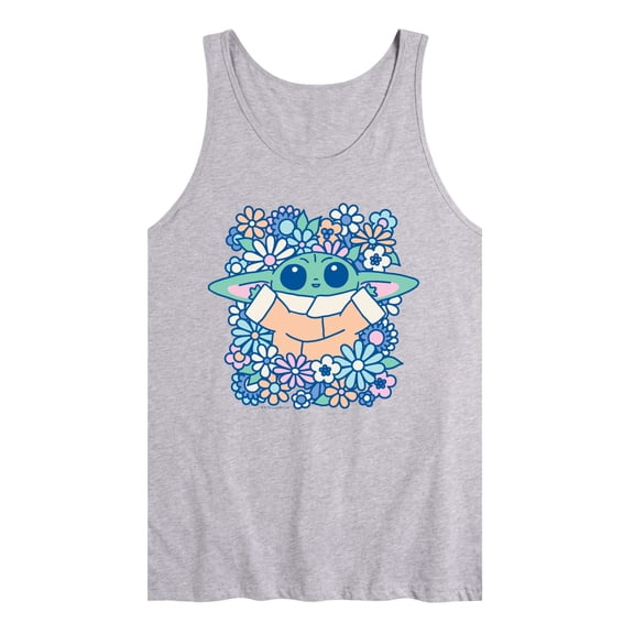 The Mandalorian - Grogu Flowers - Men's Sleeveless Graphic Tank
