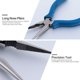 thumbnail image 3 of Nestingho Pinzas De Punta Larga Azul Para Electricista Con Y Mango Ergonómico Para Reparaciones, 3 of 8